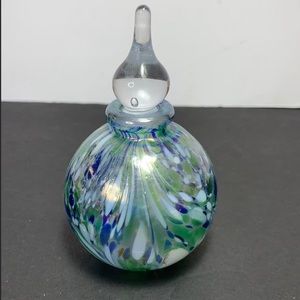 Vintage Perfume Bottle hand blown glass
